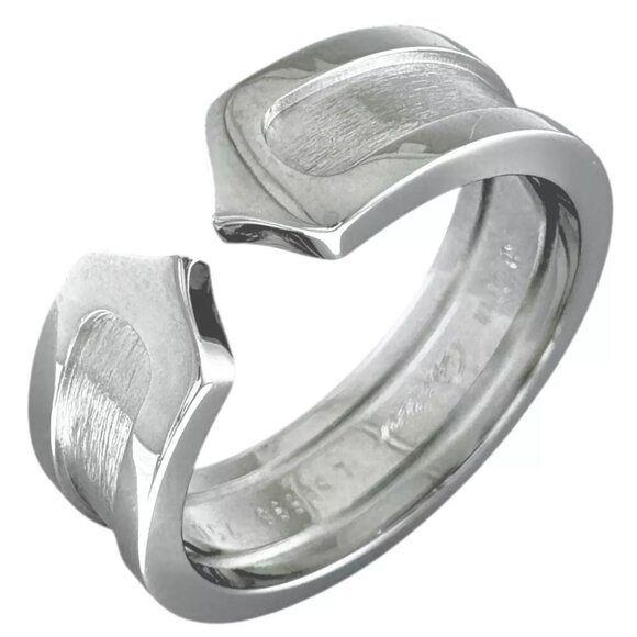 CARTIER Ring US 7 EU54 K18 white gold 2C used - Picture 1 of 8